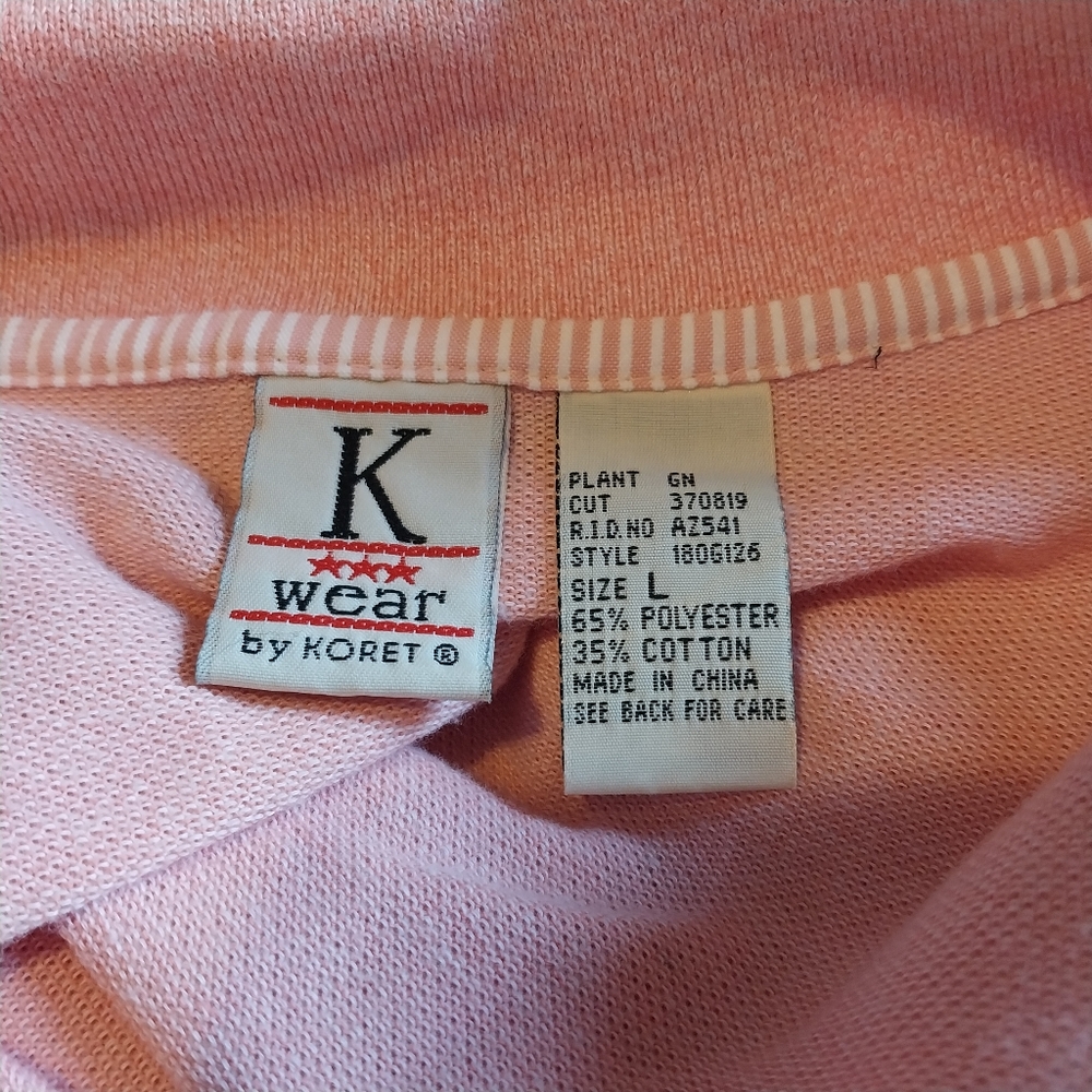 Vintage Koret Size Large Pink Spring Flowers Embroidered Cottagecore Cardigan - Picture 8 of 13